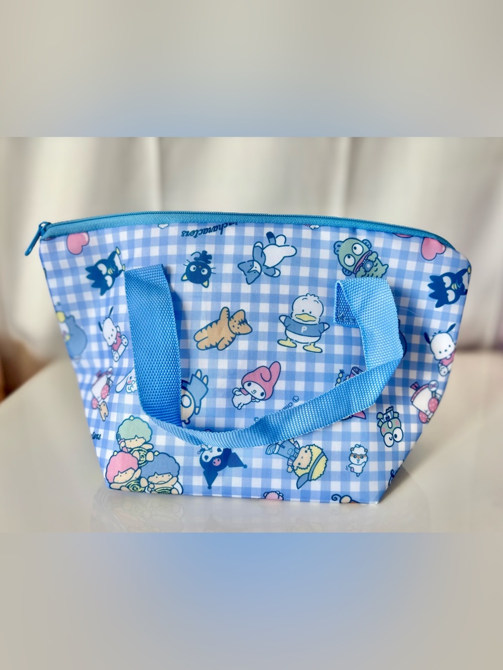 Sanrio Characters Original Favs Checkered Lightweight Aluminum Cooler Bag NWT